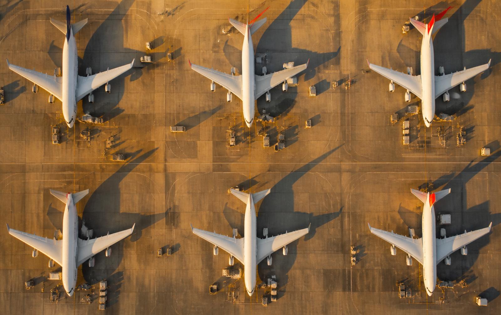Aircraft on the apron