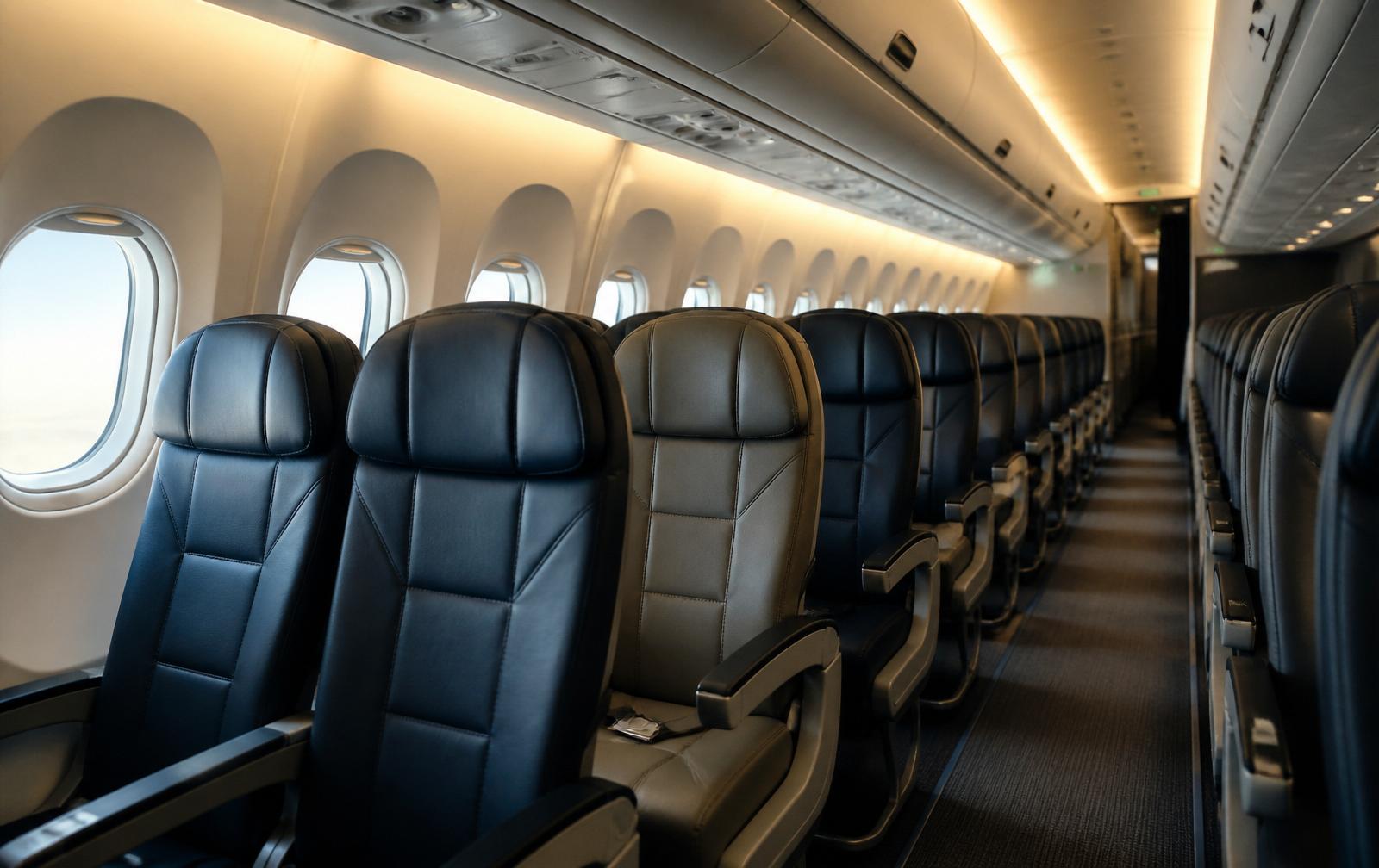 Commercial passenger aircraft cabin interior